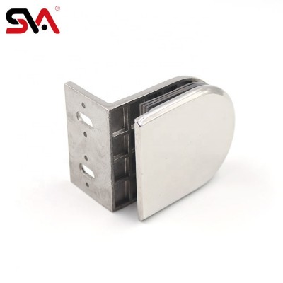 SVA-130C Glass Rail 90 Degree Stainless Steel Wall Mounted Glass Holder Clamp