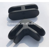 matt black 2 way glass connector 90/180 degree