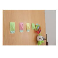 Hook supplier colorful plastic wall hooks for hanging cloth